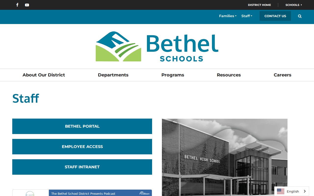 Graham people directories for Bethel School District contacts
